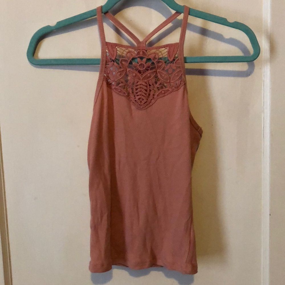 Aeropostale - Pink Lace Crop Top